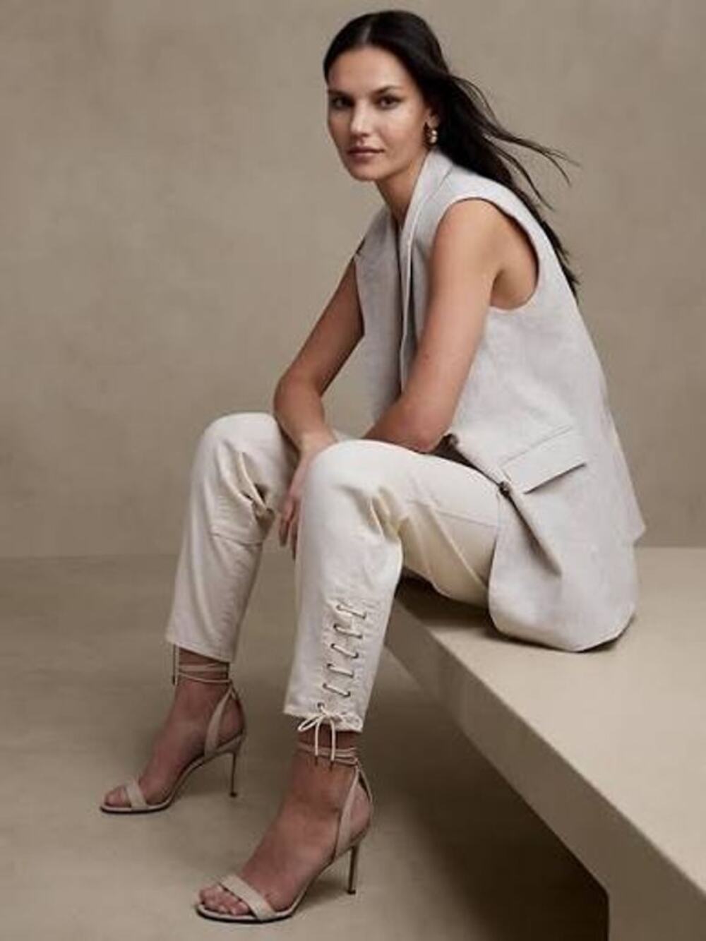 Banana Republic The Riding Pant Transition Cream High Rise Equestrian Size 2 NWT